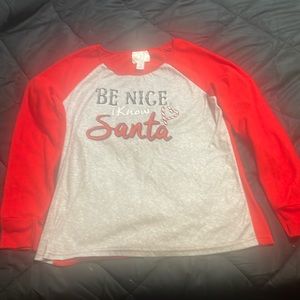 Medium long sleeve pajama top
